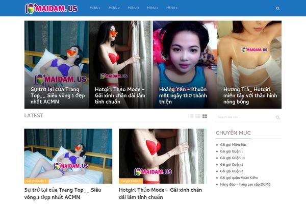 WordX theme site design template sample