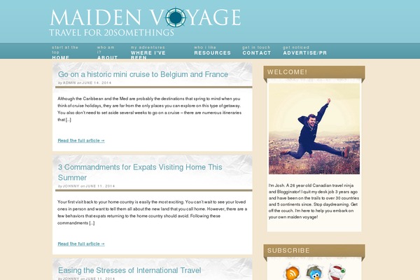 Editorial theme site design template sample