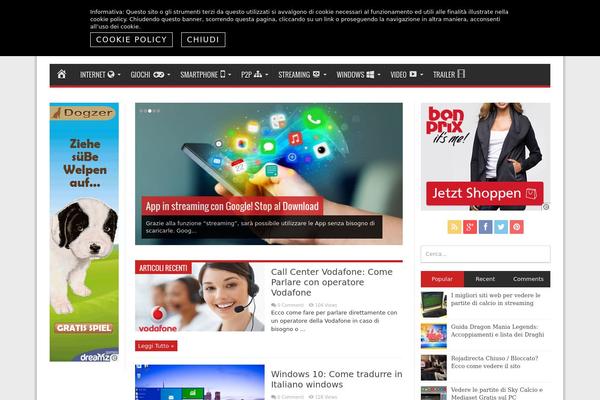 Flex Mag theme site design template sample