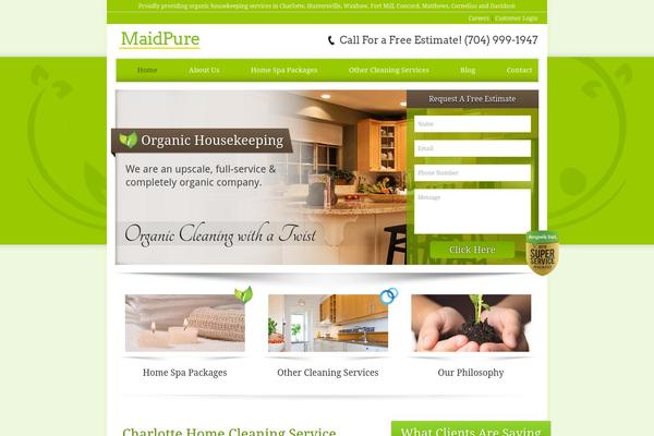 Spa theme site design template sample