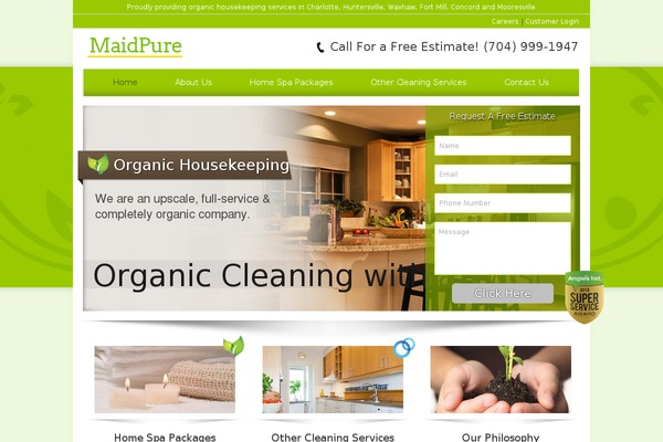 Spa theme site design template sample