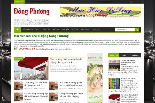 Reportage theme site design template sample