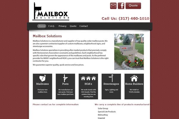mailboxsolution.com site used WordPress