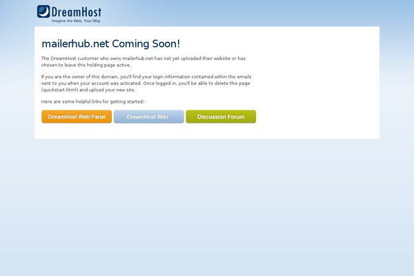 Dreamhost theme site design template sample