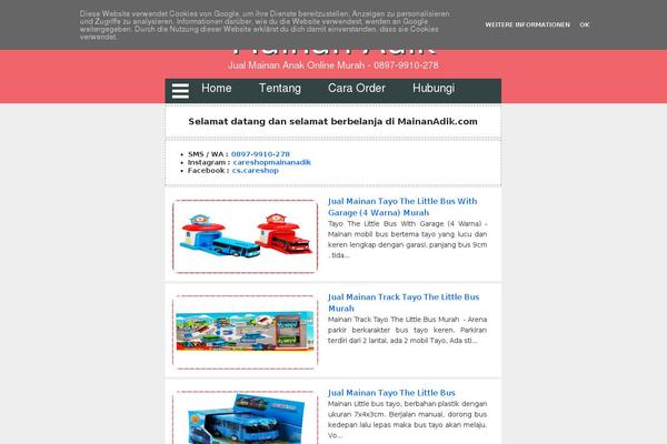 mainanadik.com site used Careshop