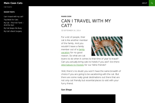 Twenty Fourteen theme site design template sample