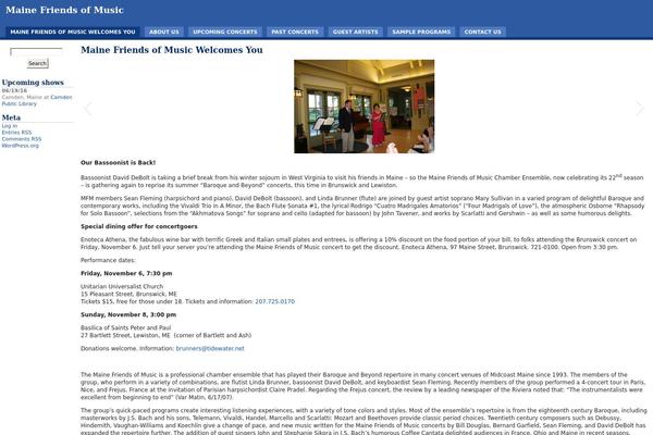Simplicity theme site design template sample