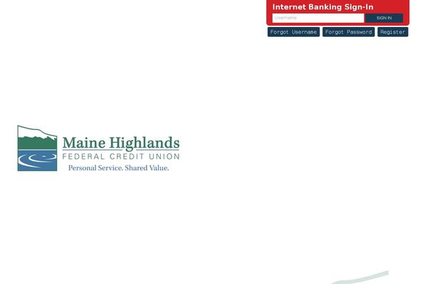 mainehighlandscreditunion.com site used Mhfcu
