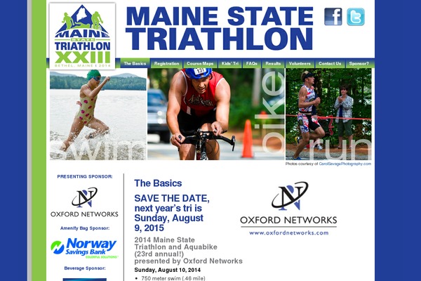 mainestatetriathlon.com site used Masterstroke