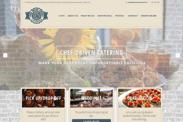 Restaurant theme site design template sample