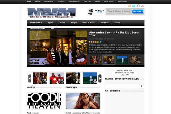 London Live theme site design template sample