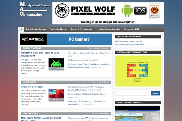 Telegraph theme site design template sample