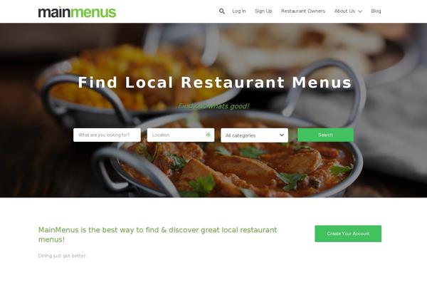 mainmenus.com site used M-menus