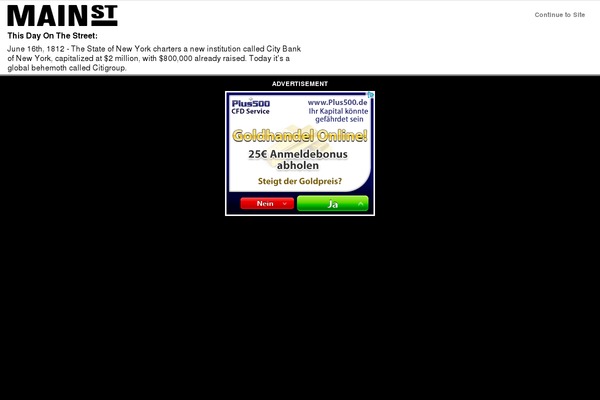 Mainstreet theme site design template sample
