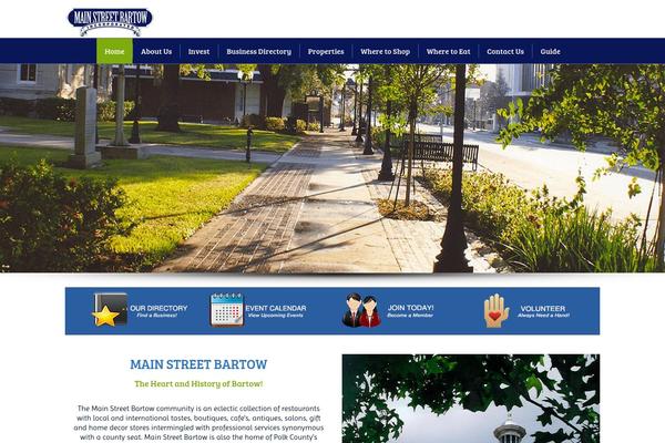 Mainstreet theme site design template sample