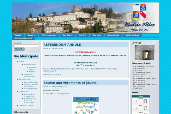 mairie-allex.com site used Allex