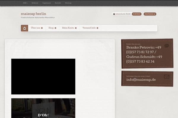 Artificer theme site design template sample