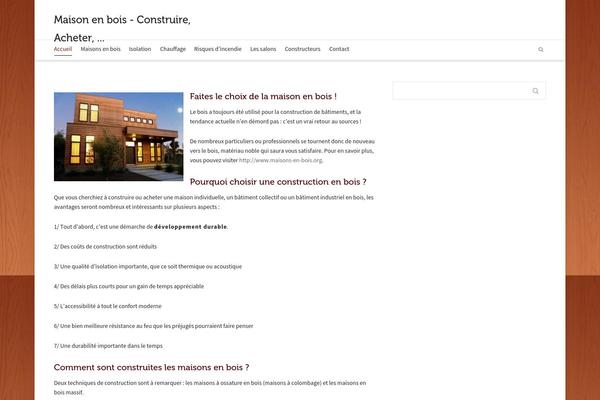 Wooden theme site design template sample