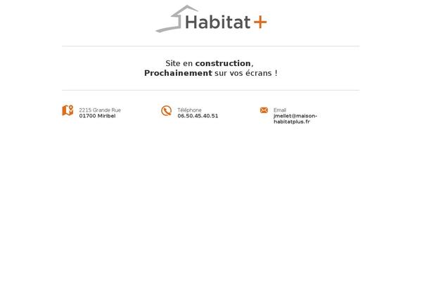maison-habitatplus.fr site used Habitatplus