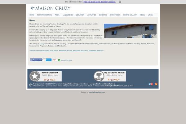 Site using Implied Cookie Consent plugin