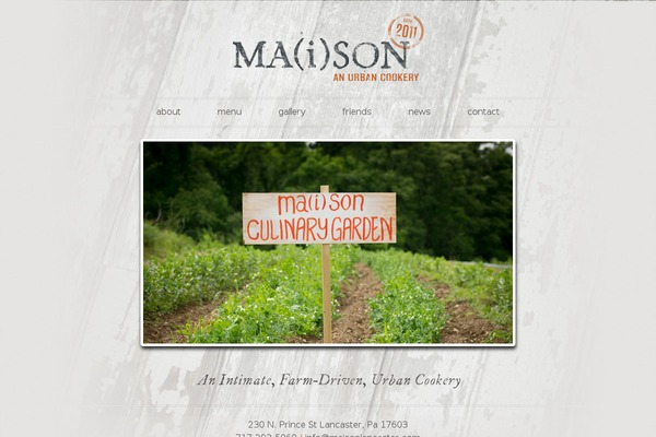 Maison theme site design template sample
