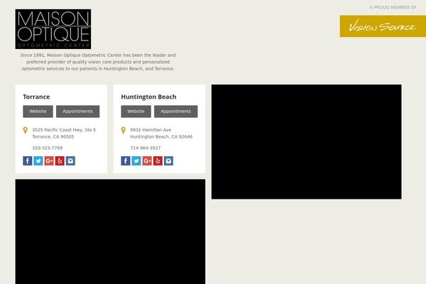 maisonoptique.com site used Multi-loc-landing