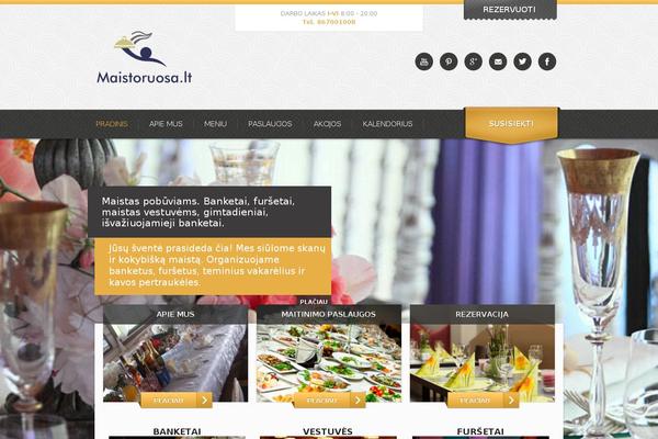 Bistro theme site design template sample