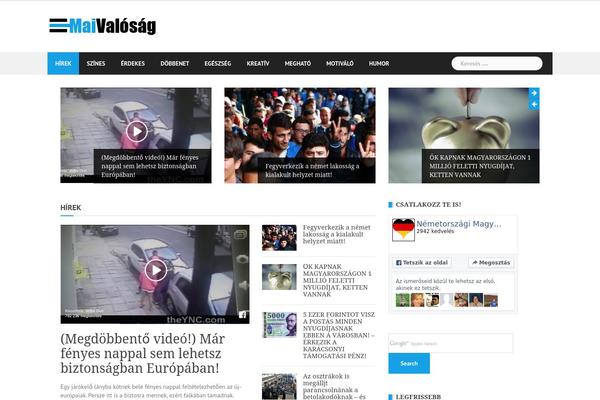 Newses theme site design template sample