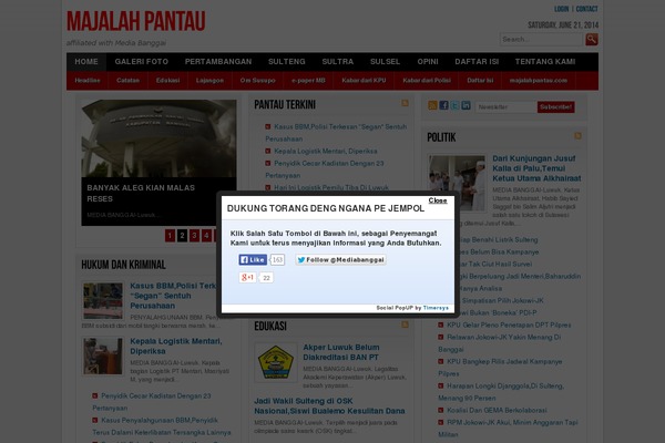 majalahpantau.com site used Bignews