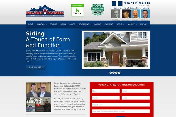 majorhomes theme websites examples