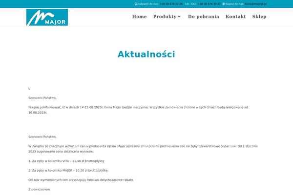 Site using Ocean-sticky-header plugin