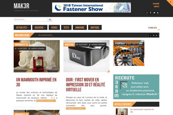 Powermag theme site design template sample