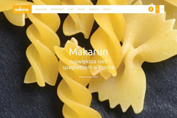 One Page theme site design template sample