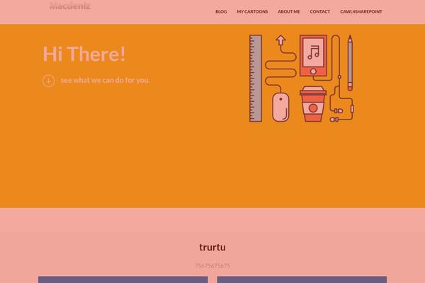OneEngine theme site design template sample