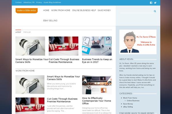 AquaMag theme site design template sample