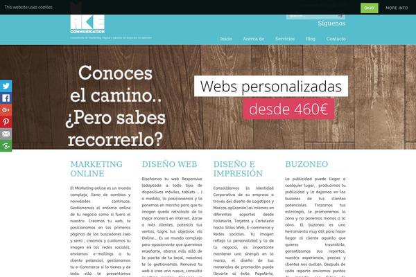 Site using Easy Social Icons plugin
