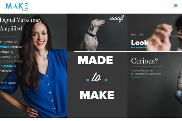 Make theme site design template sample