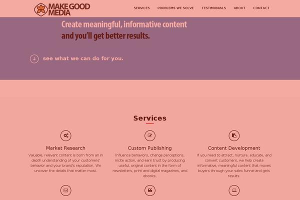 OneEngine theme site design template sample