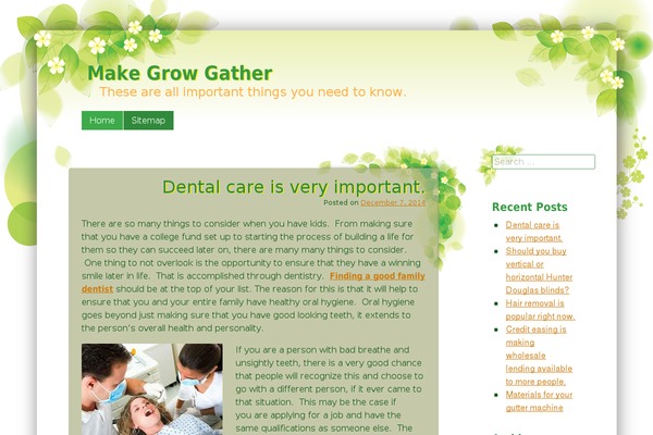 Tender Spring theme site design template sample
