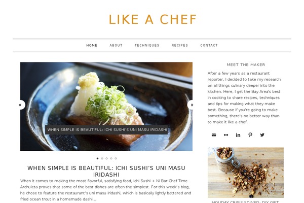 Foodie theme site design template sample