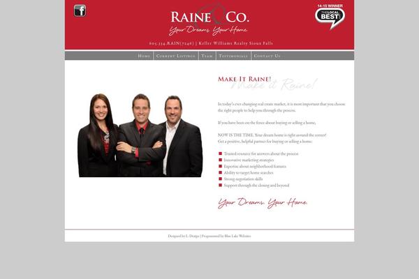 makeitraine.com site used Raine