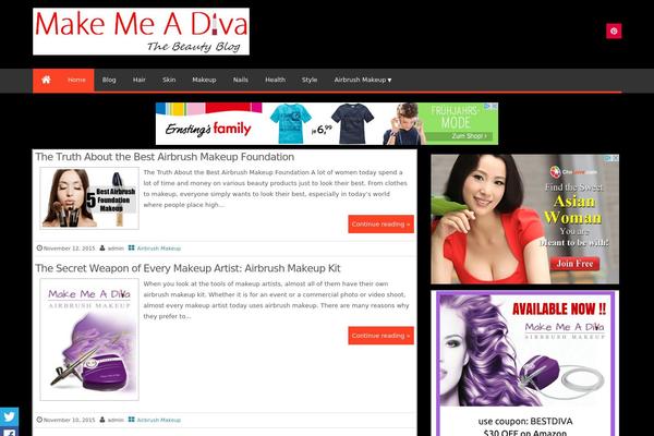 Magazine Style theme site design template sample