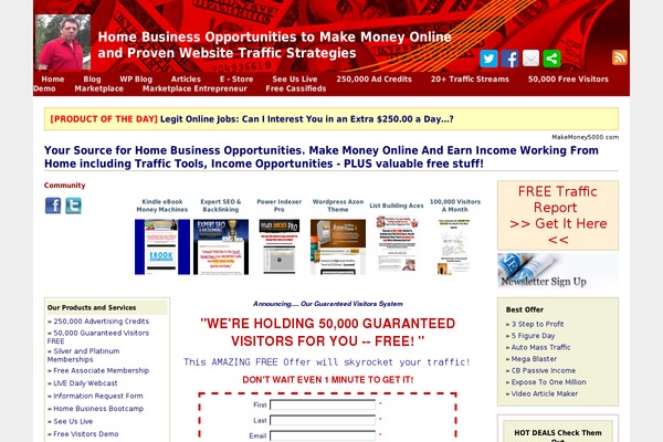 Article Directory theme site design template sample