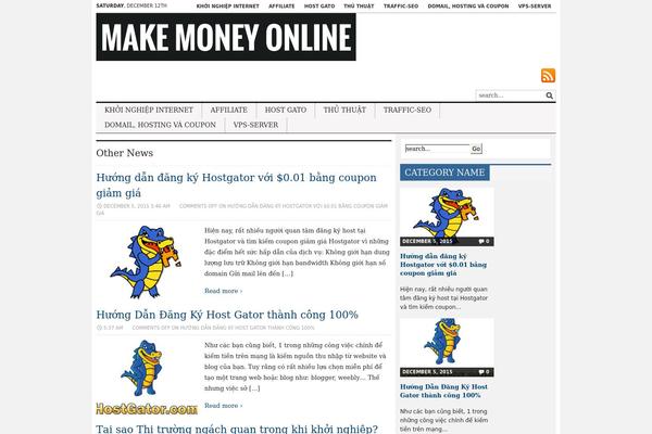 Tribune theme site design template sample