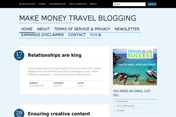 Bueno theme site design template sample