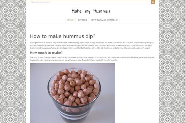 Food & Cook theme site design template sample