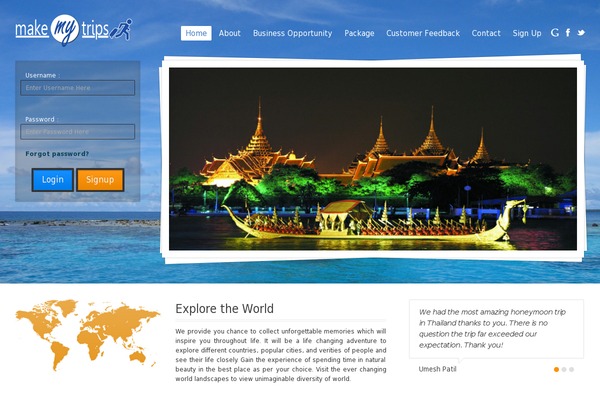 makemytrips.co.in site used Fedobe