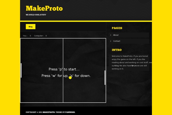 Fanwood theme site design template sample