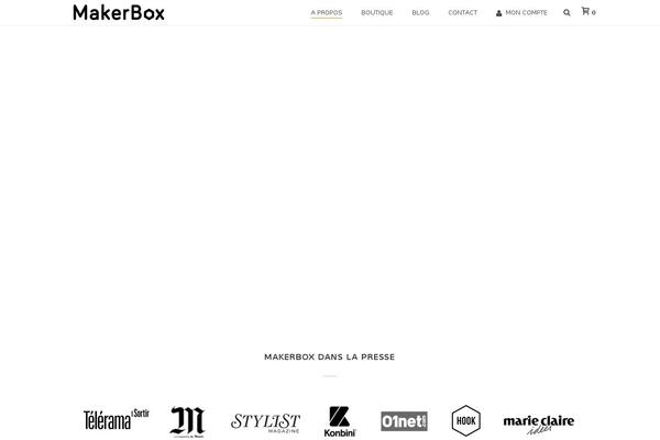 makerbox.fr site used Blogberg