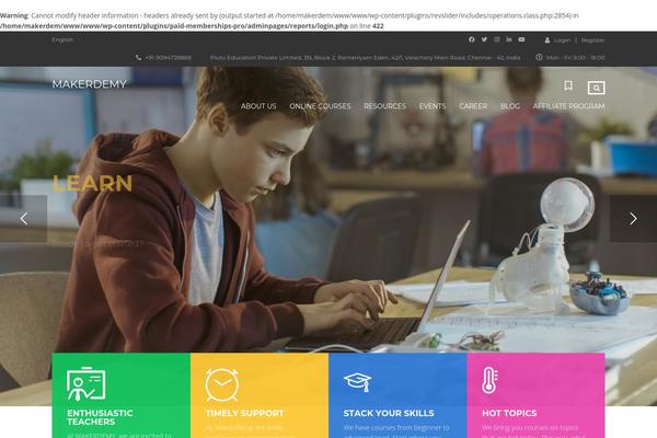 Site using Masterstudy-lms-learning-management-system plugin